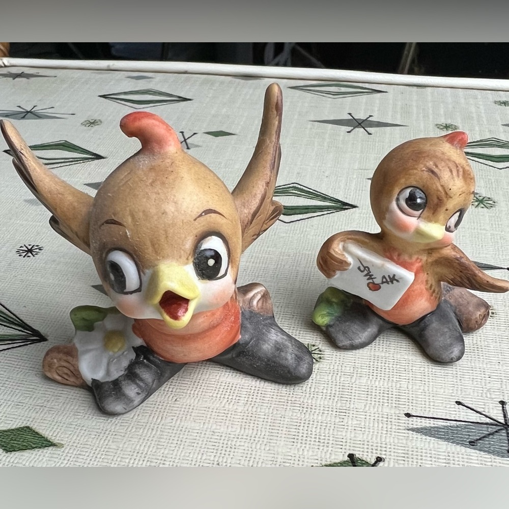 Vintage Josef originals singing robins ceramic
